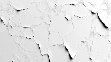 Fototapeta premium A tight shot of a wall with white paint curling and flaking at its edges