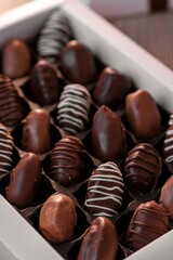 Gourmet Chocolates in a Luxurious White Box