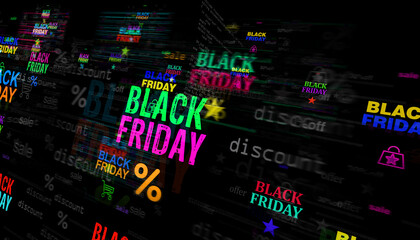 Black Friday sale symbol illustration