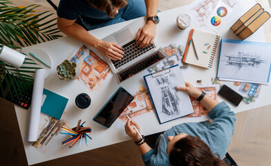 Designers working in studio