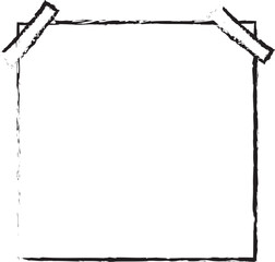 Cute Hand drawn Doodle Banner and Ribbon isolated on white background for your Design. Bullet journal Ideas. Girly Stuff. Sticky Notes.