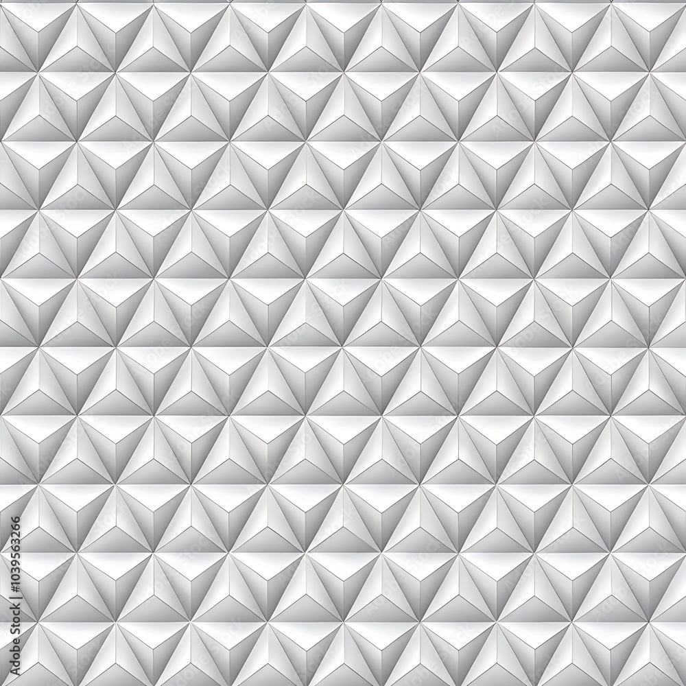 Poster white seamless triangle background pattern background. ai generated