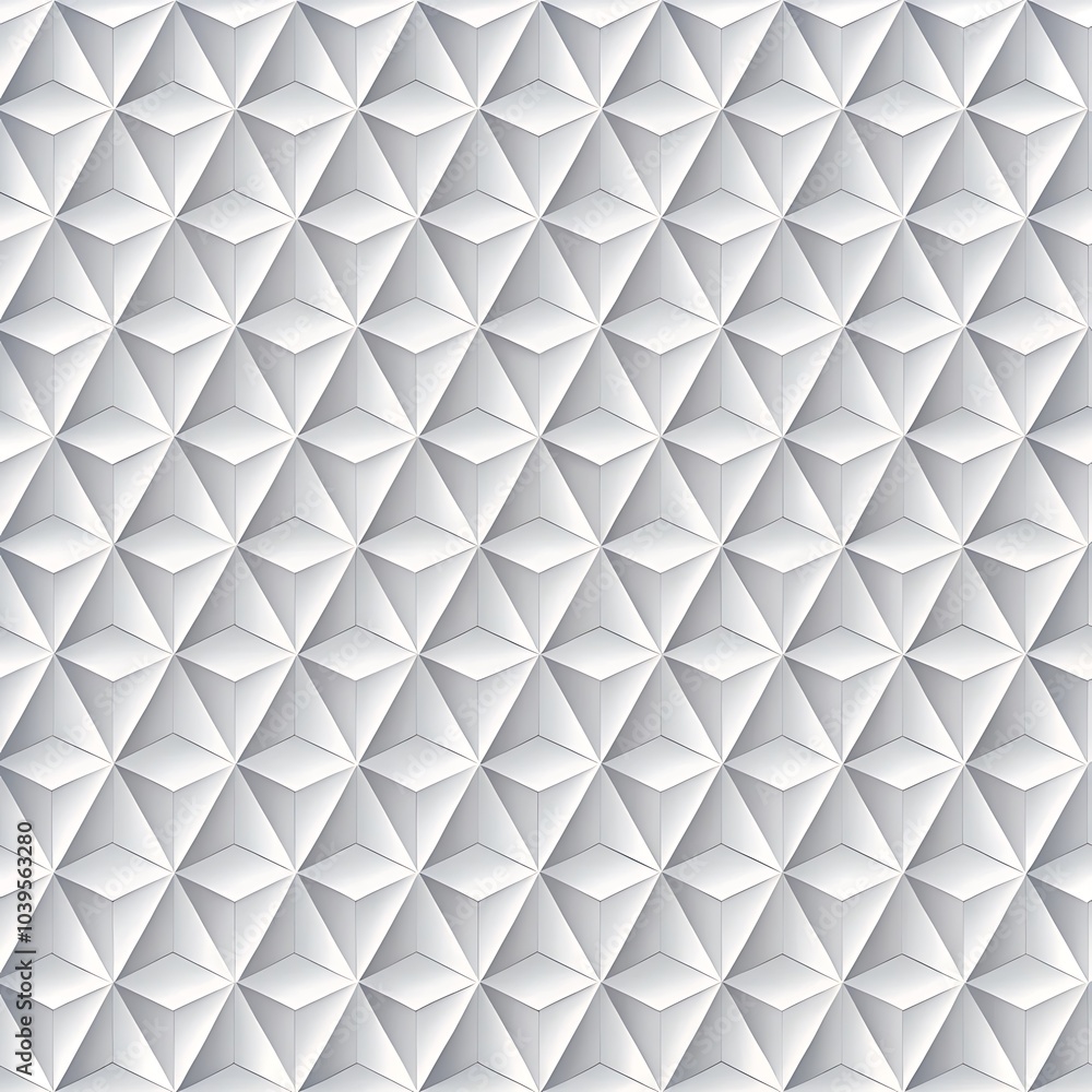 Poster white seamless triangle background pattern background. ai generated