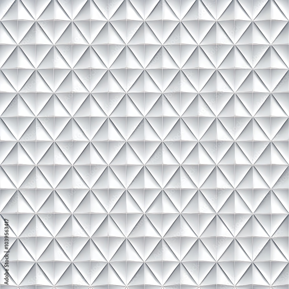 Poster white seamless triangle background pattern background. ai generated
