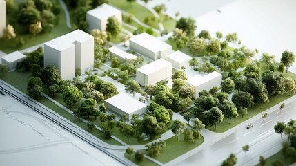 Eco-Friendly Urban Development: Architectural Model 