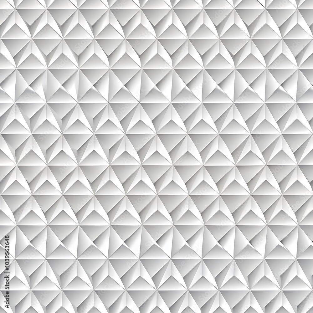 Poster white seamless triangle background pattern background. ai generated