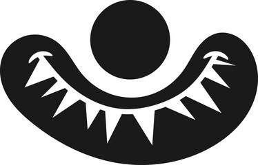 Scary Clown Face Illustration