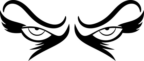 Scary Clown Face Illustration