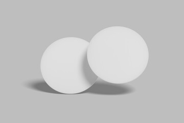 Paper Coaster Blank Mockup