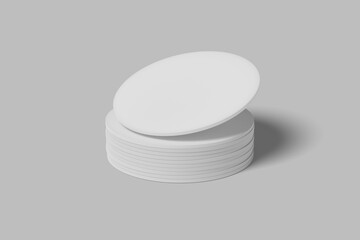 Paper Coaster Blank Mockup