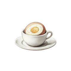 Boiled Egg in a Cup Illustration