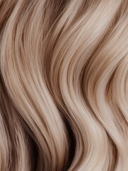 Fototapeta premium Long, flowing hair styled in a luxurious salon, showcasing vibrant health and elegance.