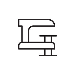 Clamp icon Flat line illustration