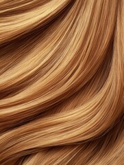Fototapeta premium Long, flowing hair styled in a luxurious salon, showcasing vibrant health and elegance.
