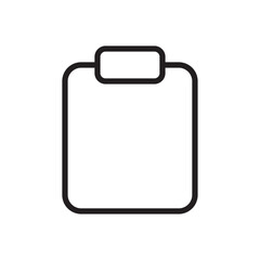 Clipboard icon Flat line illustration