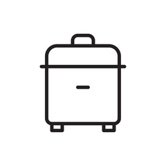 Cooker icon Flat line illustration