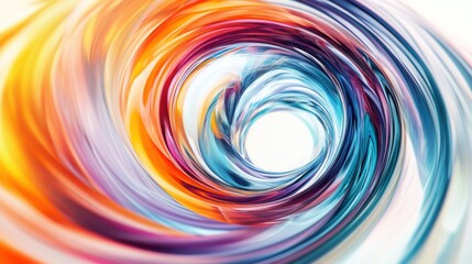 Obraz premium A captivating blend of colorful, swirling lines and shapes with fluid transitions, vibrant and dynamic