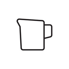 Jug icon Flat line illustration