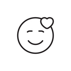 Inlove icon Flat line illustration