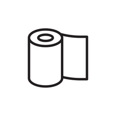 Tissue paper icon Flat line illustration