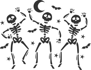 Dancing Skeletons - Halloween