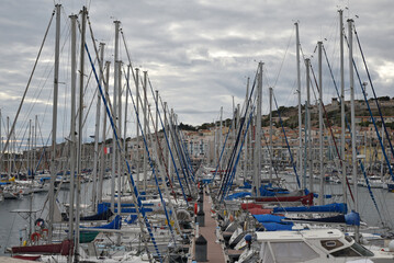 Voiliers du port de S&egrave;te. France