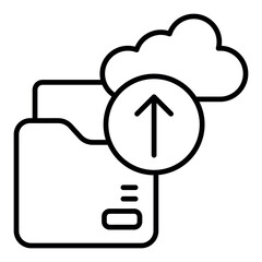 Fototapeta premium Cloud Upload Icon