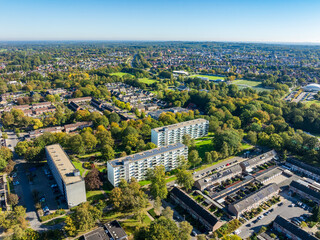 Fototapeta premium aerial vew of some apartment buildings