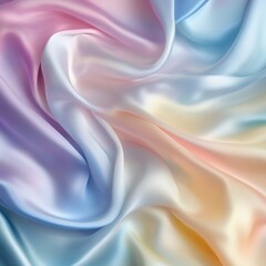 Obraz premium Luxury background abstraction fabric. 3d illustration, 3d rendering, background, rainbow color, canvas