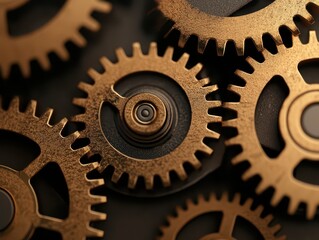 Advanced gear mechanism showcasing precision engineering driving automation for enhanced efficiency and performance.