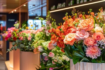 Floral Arrangement in a Modern Interior