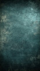 Obraz premium A dark teal textured background with a faded, worn look.