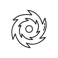 Hurricane vector icon stock illustration