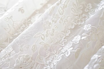 Obraz premium Delicate White Lace Fabric