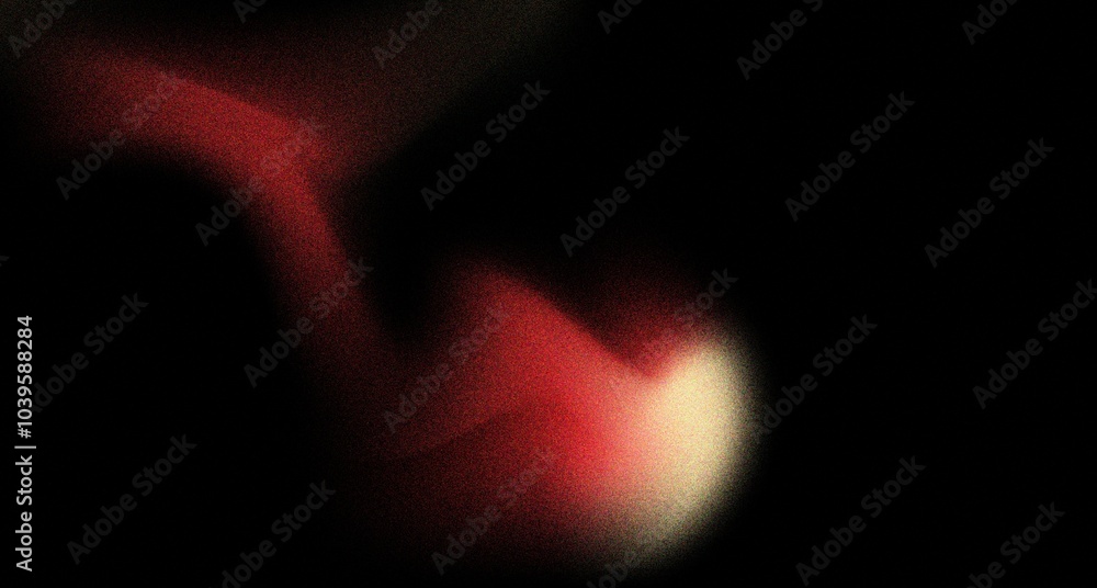 Poster dark red yellow grainy gradient on black background abstract noise texture banner header cover backd