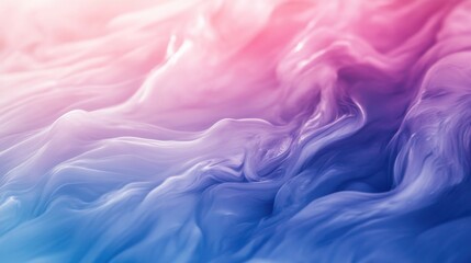 Obraz premium A cascade of flowing liquid textures blending in soft gradients, smooth and dreamy, Liquid style