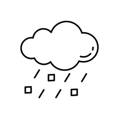 Hail vector icon stock illustration