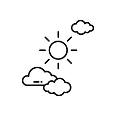 Clear Sky vector icon stock illustration