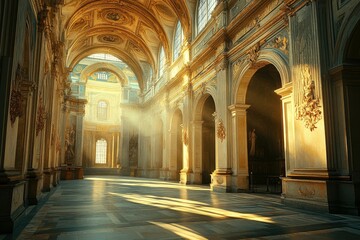 York Cathedral - The city of York in United Kingdom - England. Beautiful simple AI generated image