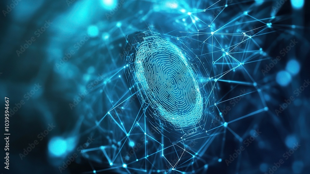 Poster digital fingerprint in network data visualization