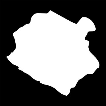 Sinoe map, administrative division of Liberia. Vector illustration.