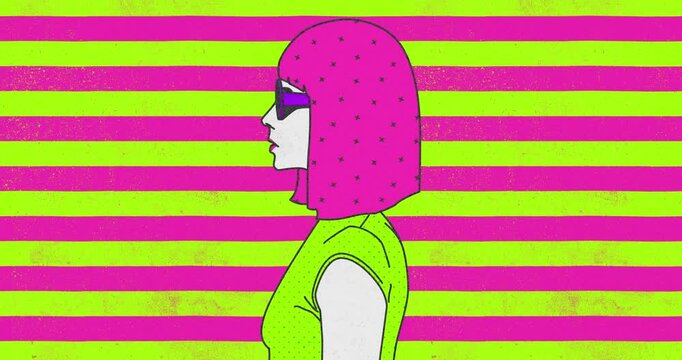Fashion animation illustration