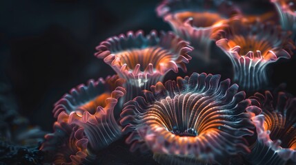 Ancient microbes under microscope reveal intricate cellular structures, showcasing their mysterious and ancient nature, ideal for scientific and educational content.