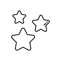 Stars vector icon stock illustration