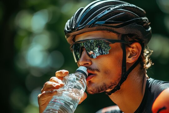 Active family - mother and kids running outdoor. Beautiful simple AI generated image