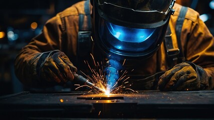 Welding Sparks - Extreme Close Up Photography