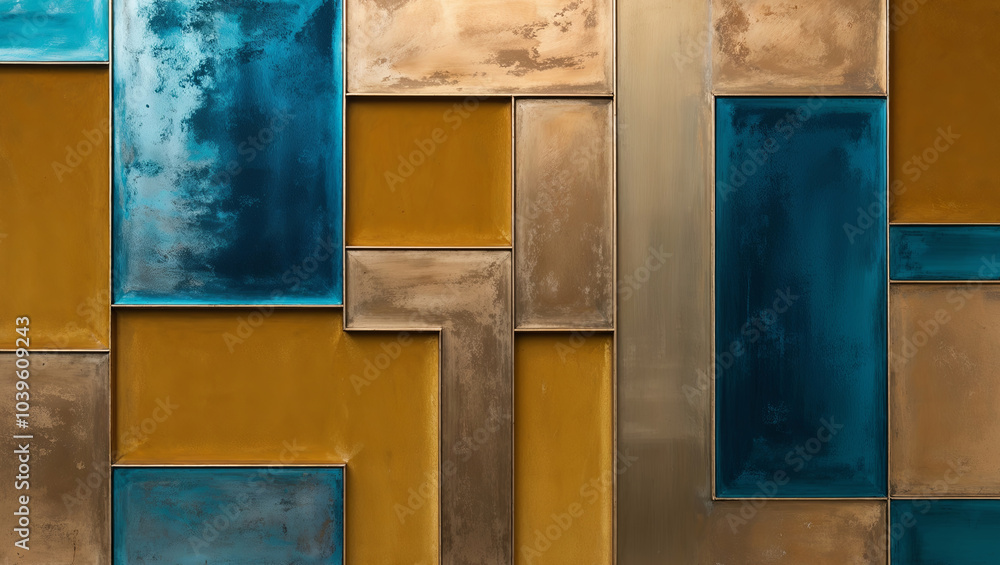 Sticker Abstract Metal Wall Art