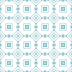 seamless pattern with white flowers