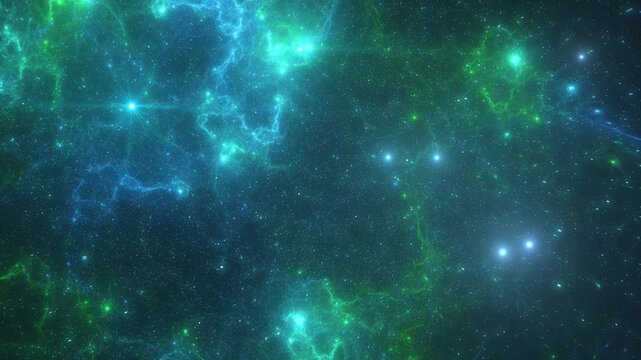 space travelling into galaxy and nebula in deep space