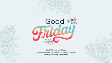 Good Friday Blessings – Thoughtful Vector Illustration Perfect for Celebrating the Significance of the Day